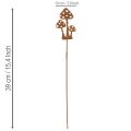 Gartenstecker Edelrost Fliegenpilz Deko Stecker 10cm 6 St | Floristik21.de