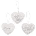 Floristik21 Geschenkanhänger Konfettiherz 9cm 6St