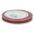 Geschenkband Schottisch Weihnachtsband Rot Grün 10mm 20m | Floristik21.de