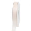 Floristik21 Geschenkband Creme 15mm 50m