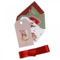 Floristik21 Geschenkpapier Weihnachten Rot, Weiß 4 Bögen im Set 50×70cm