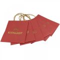 Geschenktüten „Eine Kleinigkeit“ Rot Papiertüten 16×8cm 6St