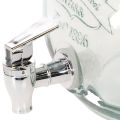 Getränkespender Glas mit Zapfhahn Set mit 4 Trinkgläsern H25,5cm | Floristik21.de