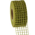 Floristik21 Gitterband 4,5cm x 10m Moosgrün