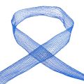 Floristik21 Netzband Gitterband Dekoband Blau drahtverstärkt 50mm 10m