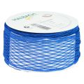 Floristik21 Netzband Gitterband Dekoband Blau drahtverstärkt 50mm 10m