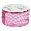Floristik21 Netzband Gitterband Dekoband Pink drahtverstärkt 50mm 10m