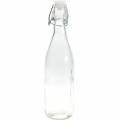Deko-Flasche, Bügelflasche, Glasvase zum Befüllen, Kerzenhalter