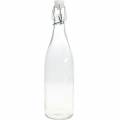 Deko-Flasche, Bügelflasche, Glasvase zum Befüllen, Kerzenhalter