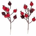 Kunstzweig Granatapfel, 19 cm,