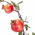 Künstlicher Granatapfelzweig, 68 cm, rote Früchte für Tischdekoration | Floristik21.de
