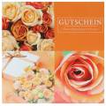 Floristik21 Gutscheinkarte Rose Orange + Umschlag 1St