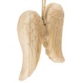 Floristik21 Holz-Anhänger Engelsflügel 12cm Natur mit Kordel für Dekoration