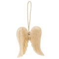 Holz-Anhänger Engelsflügel 12cm Natur mit Kordel für Dekoration | Floristik21.de
