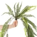 Künstlicher Farnzweig aus Kunststoff Grün 118 cm für Innen- und geschützte Außenbereiche | Floristik21.de