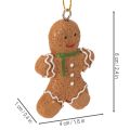 Deko-Anhänger Lebkuchenmännchen 5-6cm aus Polyresin, 12 Stück | Floristik21.de