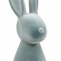 Floristik21 Deko-Hase Grau beflockt 47cm Osterhase Dekoration Ostern