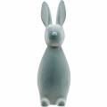 Floristik21 Deko-Hase Grau beflockt 47cm Osterhase Dekoration Ostern