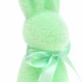 Floristik21 Hase beflockt Mintgrün H30cm 2St