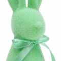 Floristik21 Hase beflockt Mintgrün H30cm 2St