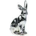 Floristik21 Hase Silber Antik H42cm