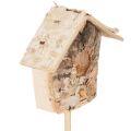 Deko-Vogelhaus Birke 5cm mit