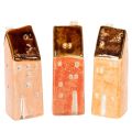 Floristik21 Dekohaus Keramik Set Miniatur Häuschen 14 cm 3 Stück Innenbereich
