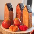 Dekohaus Keramik Set Miniatur Häuschen 14 cm 3 Stück Innenbereich | Floristik21.de