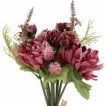 Floristik21 Chrysanthemenstrauß Mix Lila 35cm