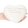 Grabdeko Herz Gedenkstein Polyresin 17x15 cm Grau mit Spruch | Floristik21.de