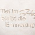 Grabdeko Herz Gedenkstein