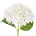 Floristik21 Kunstblume Hortensie mit Drahtkern 48cm Weiß