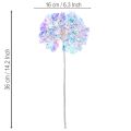 Künstlicher Blütenzweig Hortensie Kunststoff irisierende Farben 36cm 2St | Floristik21.de