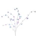 Floristik21 Blütenzweig künstlich 98cm mit irisierenden Blüten für Innendekoration