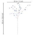 Blütenzweig künstlich 98cm mit irisierenden Blüten für Innendekoration | Floristik21.de