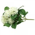 Floristik21 Hortensie künstlich Weiß Seidenblumen Strauß Sommerdeko 42cm