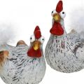 Floristik21 Osterhennen Lustiges Huhn Hühner Deko Keramik 4St