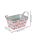 Jardiniere Frühling Blumenkasten Metall Deko 20×12,5×10cm | Floristik21.de