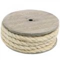 Floristik21 Jutekordel Creme Deko Kordel aus Jute Naturfaser 8mm 7m