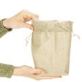 Jutetasche 13,5×11cm H25cm | Floristik21.de