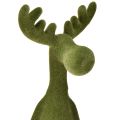 Kantenhocker Elch Deko Kantensitzer Grün H31cm 2 St mit winterlicher Weihnachtsdeko | Floristik21.de