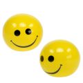 Floristik21 Keramikkugel mit Emoticon&reg;Gelb Ø5cm H4,5cm 6St