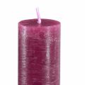 Kerzen Durchgefärbt in Berry Stabkerzen 34x240mm 4 St | Floristik21.de