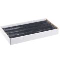 Anthrazitfarbene Stabkerzen 34x300mm, Marmoroptik, 30h Brenndauer, 4er-Set | Floristik21.de