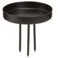 Floristik21 Adventskranz Kerzenhalter Metall Schwarz Matt Ø8cm 4er-Set