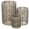 Floristik21 Kerzenhalter Metall Teelichthalter Ø8/10/13cm 3er-Set