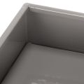 Pflanzgefäß Würfel Grau Metall