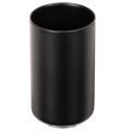Floristik21 Magnetischer Kerzenhalter rund mattschwarz für Stabkerzen Ø 25 mm, 4er-Set
