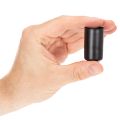 Magnetischer Kerzenhalter rund mattschwarz für Stabkerzen Ø 25 mm, 4er-Set | Floristik21.de