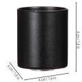 Stabkerzenhalter Metall Magnetisch Matt Schwarz Ø 4 cm 4er Set | Floristik21.de